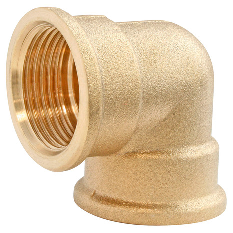 Lot de 2 coudes laiton double Femelle 20/27 (3/4") - Somatherm - Brico Dépôt