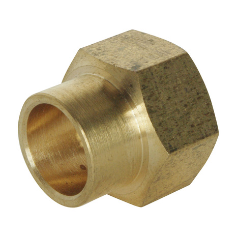 Lot de 2 raccords laiton droit à souder sur tube cuivre Ø12 - Sortie Femelle 12/17 (3/8") - Somatherm - Brico Dépôt