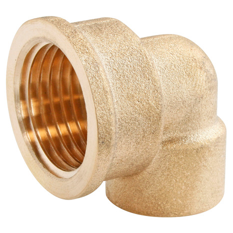 Lot de 2 raccords laiton coudé à souder sur tube cuivre Ø16 - Sortie Femelle 15/21 (1/2") - Somatherm - Brico Dépôt