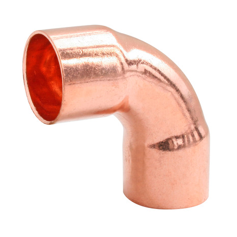 Lot de 2 coudes grand rayon à souder embouts Femelles angle 90° pour tube cuivre Ø14 - Somatherm - Brico Dépôt