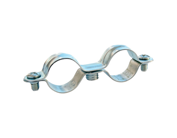 Lot de 10 Rallonges colliers de fixation double pour tube Ø14 mm - Somatherm - Brico Dépôt