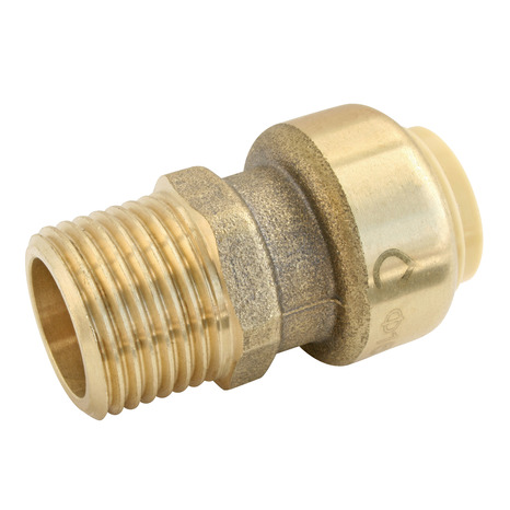 Raccord à clipser pour tube cuivre ou PER ou Multicouche Ø16 - mâle 15/21 (1/2") - Somatherm - Brico Dépôt