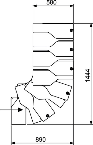 Escalier modulaire Hauteur par marche réglable : 18,5 - 23 cm. - Brico Dépôt