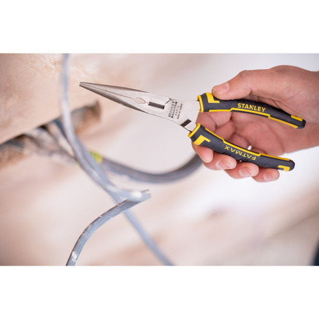 Pince à becs 1/2 ronds longs 200 mm - 0-89-870 - Stanley Fatmax - Brico Dépôt