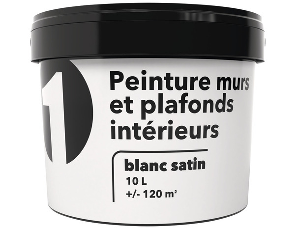 Peinture blanche murs et plafonds satin 10 L - Brico Dépôt