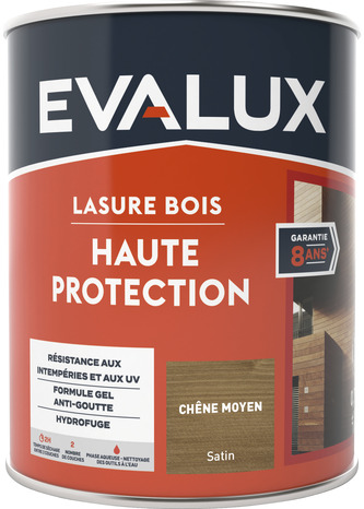 Lasure chêne moyen 0,75 L satin - Evalux - Brico Dépôt