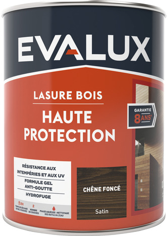 Lasure chêne foncé - 0,75 L satin - Evalux - Brico Dépôt