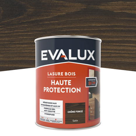Lasure chêne foncé - 0,75 L satin - Evalux - Brico Dépôt