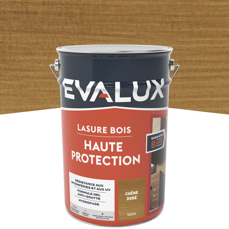 Lasure chêne doré - 5 L satin - Evalux - Brico Dépôt