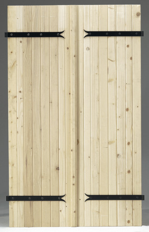 Volet sapin 2 vantaux 145x100 Ép. 27mm - Brico Dépôt