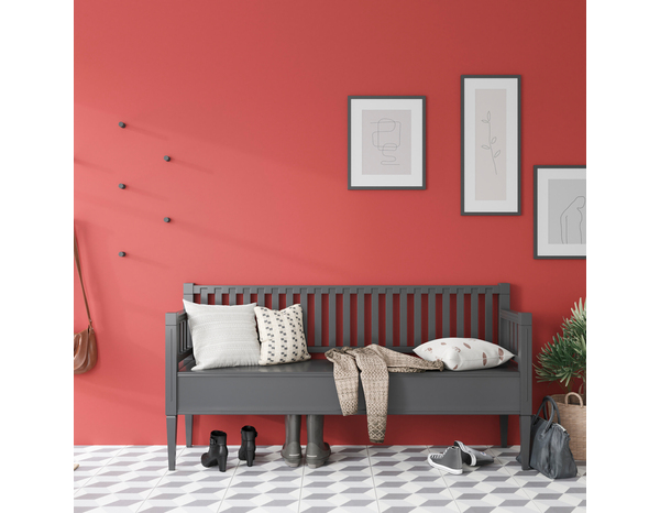 Peinture mur intérieur Mat 0,75 L Rouge brique - Evalux - Brico Dépôt