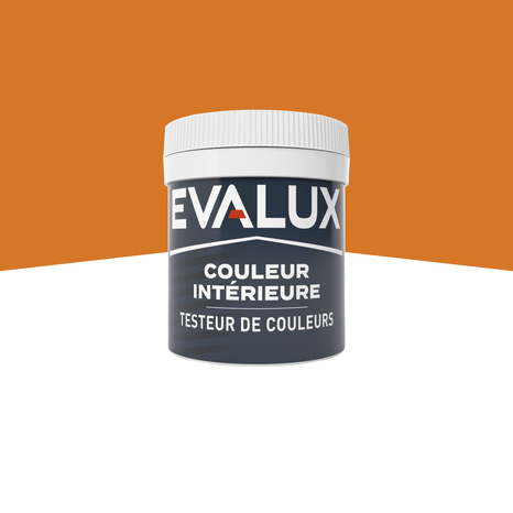 Testeur Peinture mur intérieur Mat 0,05 L Orange confite - Evalux - Brico Dépôt