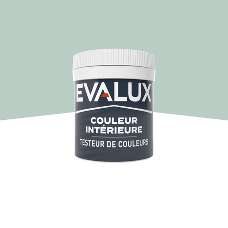 Testeur Peinture mur intérieur Mat 0,05 L Vert aqua - Evalux - Brico Dépôt