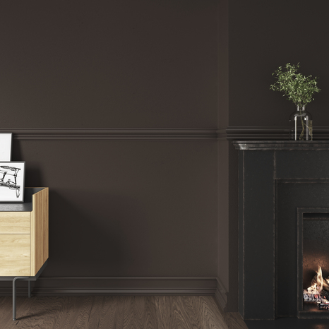 Peinture mur intérieur Mat 2,5 L Marron châtaigne - Evalux - Brico Dépôt