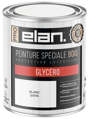 Peinture extérieur bois satin 0,75 L blanc - Brico Dépôt