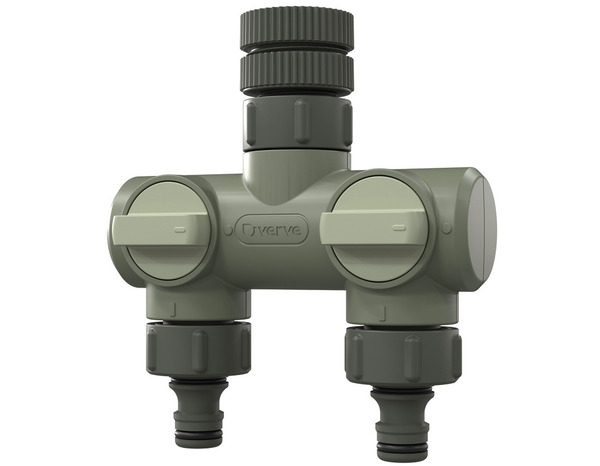 Nez de robinet universel en plastique 2 voies - Brico Dépôt