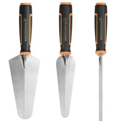Lot de de 3 truelles assorti de 160-200-10 mm - MAGNUSSON - Brico Dépôt