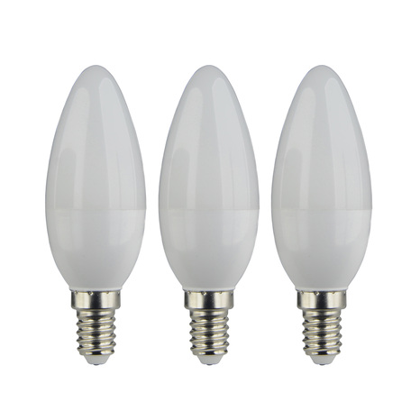 Lot de 3 ampoules LED E14 - 470 Lm et 2700K - Brico Dépôt