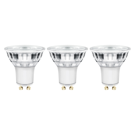 Lot de 3 ampoules LED GU10 - 345 lumens blanc neutre en Aluminium et plastique - Brico Dépôt