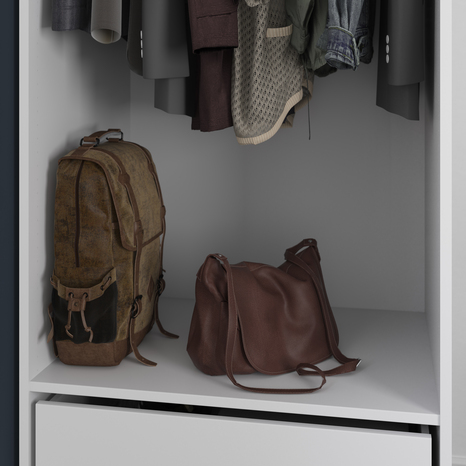 Lot de 2 étagères décor blanc Homny L. 75 X P. 58 cm - Cooke and Lewis - Brico Dépôt