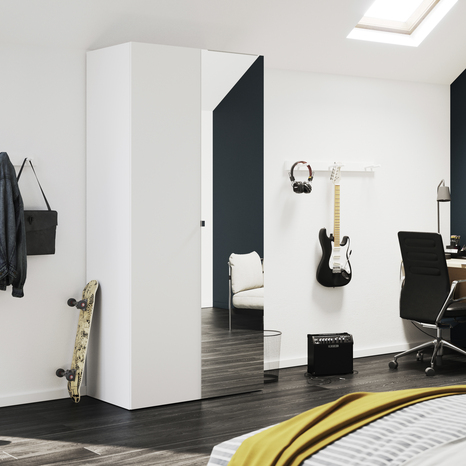 Porte battante décor blanc Homny H. 225 X L. 50 cm - Cooke and Lewis - Brico Dépôt