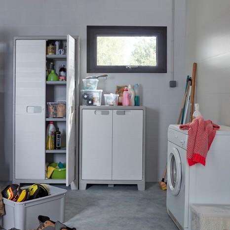 Armoire basse résine H.100 x l.80 x P.44 cm"Malo" - Cooke and Lewis - Brico Dépôt