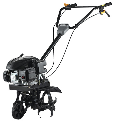 Motobineuse 123 cm³ avec moteur 4 temps - Titan - Brico Dépôt
