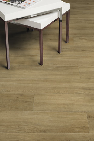 Lame PVC clipsable "Angora Fauve"  l. 21 x L. 123 cm x Ép. 4 mm - Gerflor - Brico Dépôt