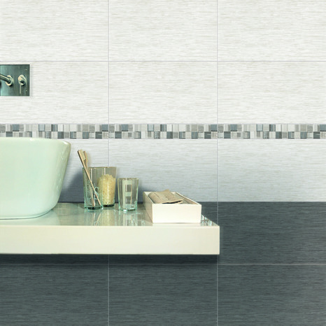 Faïence "Sintra" blanc 25 x 40 cm. Ép. 6 mm - Brico Dépôt