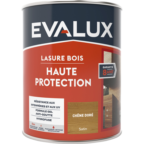 Lasure chêne doré 0,75 L - satin - Evalux - Brico Dépôt