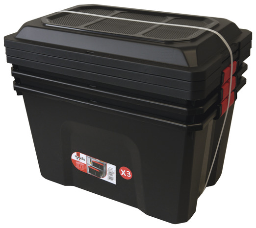 Lot de 3 bacs de rangement 60 L - Sundis - Brico Dépôt