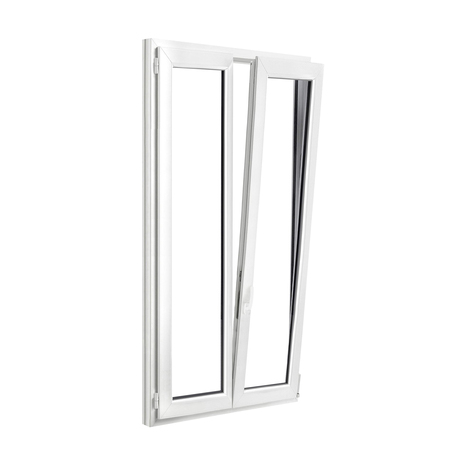 Fenêtre PVC blanc oscillo-battante 2 vantaux h.185 x l.100 cm - GoodHome - Brico Dépôt