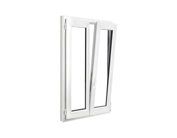 Fenêtre PVC blanc oscillo-battante 2 vantaux h.135 x l.80 cm - GoodHome - Brico Dépôt