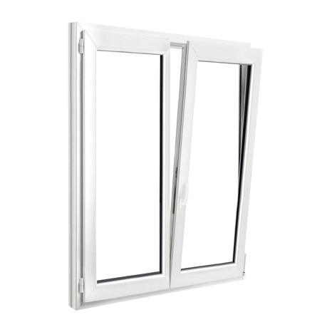 Fenêtre PVC blanc oscillo-battante 2 vantaux h.145 x l.140 cm - GoodHome - Brico Dépôt