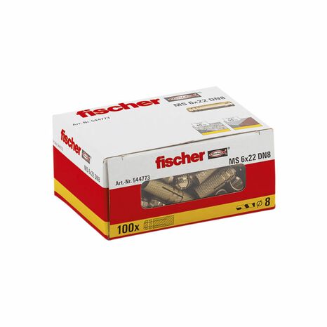 Boite de 100 chevilles laiton MS 6x22 - Fischer - Brico Dépôt