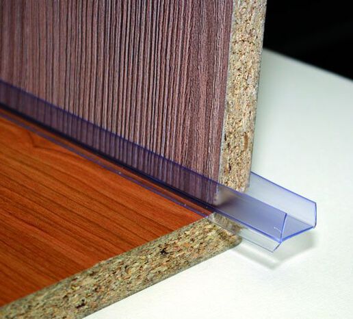 Profil rigide en U transparent - Long.260 cm Prof.19 mm - Brico Dépôt