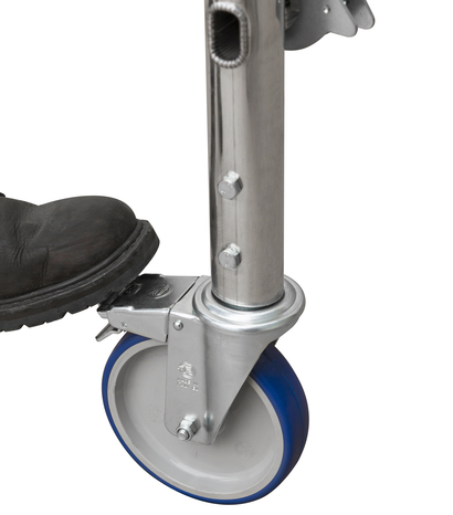 Echafaudage aluminium pliant hauteur travail 5 mètres - Europa - Brico Dépôt