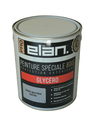 Peinture extérieur bois satin 2,5 L gris moyen - Brico Dépôt