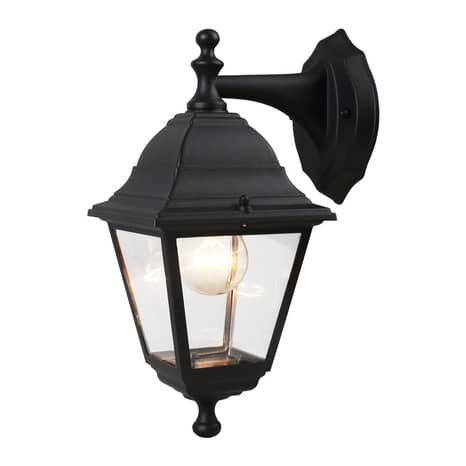 Pack] Lanterne extérieure jardin ALU applique murale façade lampe de  terrasse noir dans un ensemble comprenant des ampoules LED