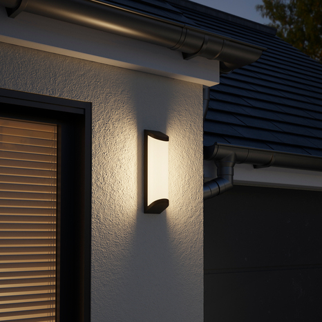 Applique murale "Ostrya" LED - Noir - Marque BLOOMA - Brico Dépôt