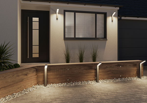 Borne "Scabio" LED - Anthracite - Marque BLOOMA - Brico Dépôt