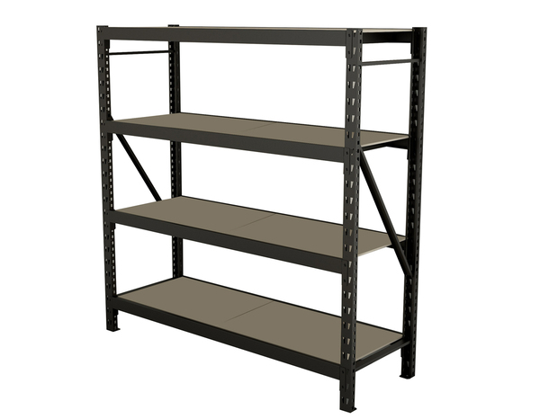 Étagère bois métal 4 tablettes noir 183,2x180x60 cm charge 2000 kg - Cooke and Lewis - Brico Dépôt