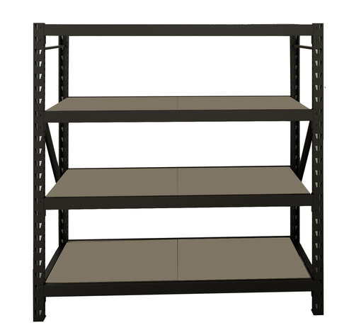 Étagère bois métal 4 tablettes noir 183,2x180x60 cm charge 2000 kg - Cooke and Lewis - Brico Dépôt