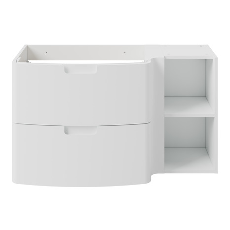 Meuble sous vasque à suspendre blanc "Himalia" L. 105 x H. 60 x P. 45cm - GoodHome - Brico Dépôt