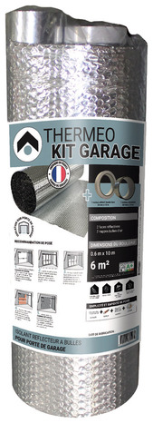Isolant mince Kit porte de garage (bulle + adhesif) thermo réflecteur 0,6 x 10m, EP. 4 mm - THERMEO - Brico Dépôt