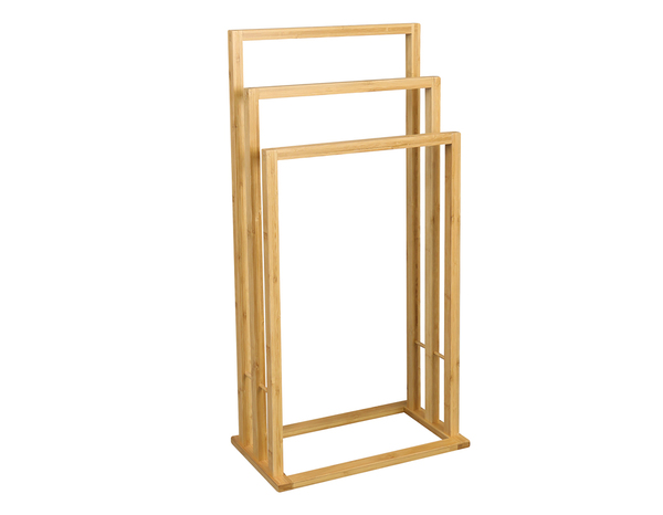 Porte serviette en bambou à poser - P. 24, 3 cm x H. 82 cm x l. 40,3 cm - Brico Dépôt