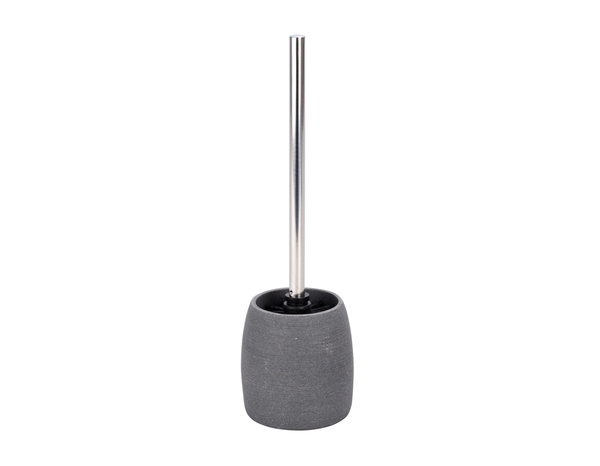 Pot et brosse WC "Goa" gris - Ø. 11,8 x 38,5 cm - Brico Dépôt