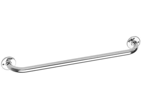 Barre de maintien chromé -  P. 9 cm x H. 6,5 x EP. 2,5 cm x l. 60 cm - Brico Dépôt