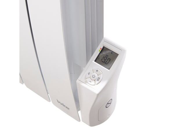 Radiateur galbé à inertie fluide "Vlada" - 1 500 W - Brico Dépôt