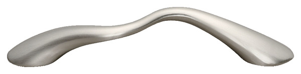 Poignée ondulée en Zamack nickelé 128 mm - Brico Dépôt